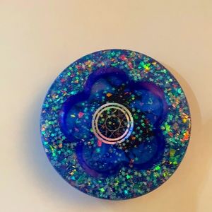 Blue Sparkly flower shaped Key/ring holder💍🔑❤️💙